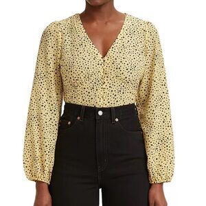 Levi’s Floral Yellow Top